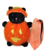 RARE Bath &amp; Body Works Halloween Black Cat in Pumpkin HTF Plush Stuffed ... - £47.81 GBP