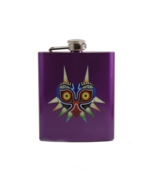 The Legend of Zelda Majora's Mask Custom Flask Canteen Collectible Gift Link - $26.00