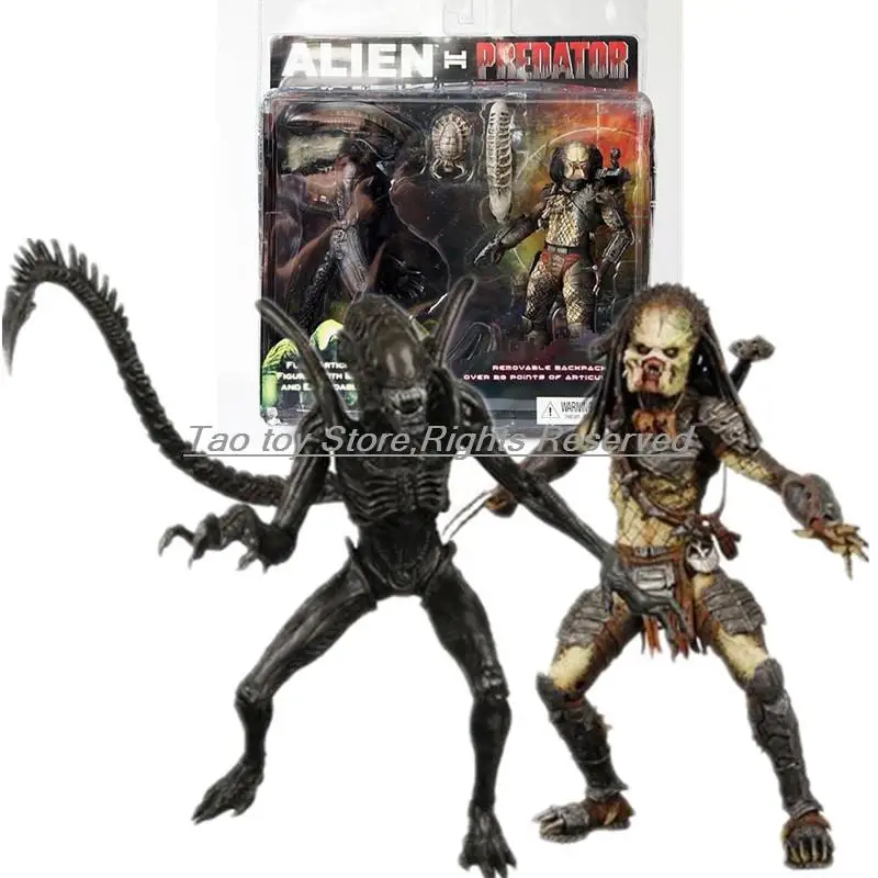 New Set Of 2 Pack Avp Alien Vs. Predator Neca Exclusive Action Figure - £51.44 GBP