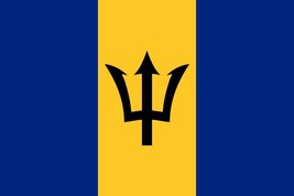 x2 12x8cm Barbados Stickers Flag car Caribbean laptop reggae rum country island - £3.42 GBP