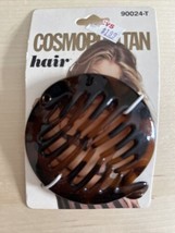 Vintage Cosmopolitan Claw Hair Clip Y2K 1999 Brown Tortoise Shell - £9.43 GBP