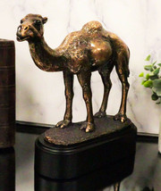 Desert Explorer Single Hump Brown Camel Electroplated Resin Figurine Wit... - $62.99