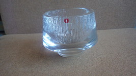  VINTAGE MCM IITTALA FINLAND ART GLASS SALLA CANDLE HOLDER VALTO KOKKO - €39,35 EUR