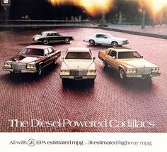 Cadillac Diesel DeVille 1980 Advertisement Vintage Automotobilia DWEE24 - £24.12 GBP