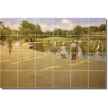 William Chase City Painting Ceramic Tile Mural BTZ01674 - £189.63 GBP+