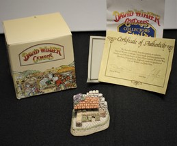 David Winter Market Day Cottage 1991 Cameos Collection in Box with COA - £11.95 GBP