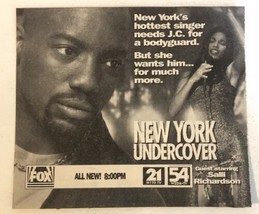 New York Undercover TV guide Vintage Print Ad Malik Yoba Salli Richardson Tpa3 - £4.57 GBP