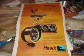 vintage 2 sided magazine advertisement for Harley-Davidson Motorcycles and Hawk  - £11.95 GBP