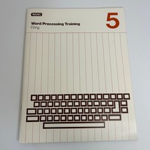 Wang Computers Word Processing Training Filing 1982 Manual Book #5 - £17.64 GBP