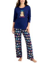 allbrand365 designer Womens Sleepwear Matching Bah Humbug Novelty Pajama Set M - £33.27 GBP
