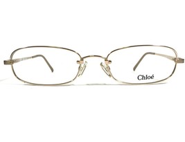 Chloe Eyeglasses Frames CL1108 C03 Shiny Gold Rectangular Full Rim 51-18-135 - £51.18 GBP