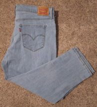 LEVI&#39;S Jeans Size 33 Womens 311 Shaping Skinny Capri Denim 36x22.5 - $17.46