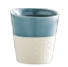 Starbucks Tazo Thé 2012 8 OZ Asymétrique Portable Céramique Tasse Bleu B... - $14.74