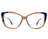 Longchamp Eyeglasses Frames LO2640 272 Brown Nude Blue Gold Cat Eye 54-1... - $69.29