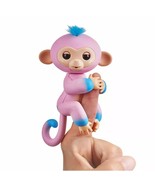 WowWee Fingerlings Baby Monkey Interactive Pet Candi (Pink with Blue Acc... - £15.90 GBP