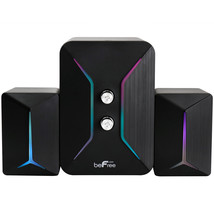 beFree Sound Computer Gaming 2.1 Speaker System with Color LED Lights - $86.04