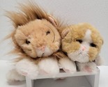 Vintage Tyco Kitty Kitty Jungle Lion And Baby Kitten Purring Plush Set O... - $123.65
