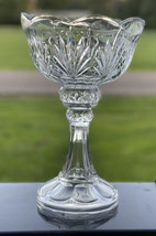 Royal Limited Large Crystal Glass Pedestal Bowl Compote 14&quot; Heavy Czech Republic - $75.51