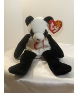 Ty Beanie Baby &quot;Fortune&quot; Panda Bear with Tag Protector &amp; Original Tags A... - £47.71 GBP