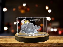 LED Base included | Thanksgiving 10 3D Engraved Crystal 3D Engraved Crystal - £31.96 GBP+