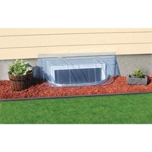 Window Well Cover Straight Bubble, Economy 39 in. W x 13 in. D x 15 in. ... - $21.99