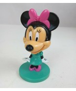 Vintage Disney Minnie Mouse Bobblehead Nodder 3&quot; Kellog&#39;s Toy Works - $8.11 CAD