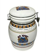 Sesame Street Cookie Monster Jar Canister Locking Latching Lid ME WANT C... - $34.64