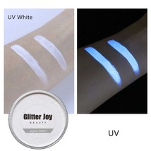 UV White White 30g/pc Water Based Face And Body Glow Under Neon Body Paint ment - £33.32 GBP