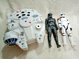 2011 Star Wars Millennium Falcon with 1 Tie Fighter and 1 Storm Trooper lot of 3 - £16.89 GBP