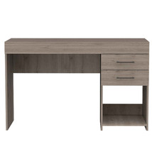 Computer Desk Limestone, Office, Light Gray - £199.87 GBP