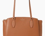 Kate Spade Monet Large Triple Compartment Brown Leather Tote WKRU6948 NW... - $158.39