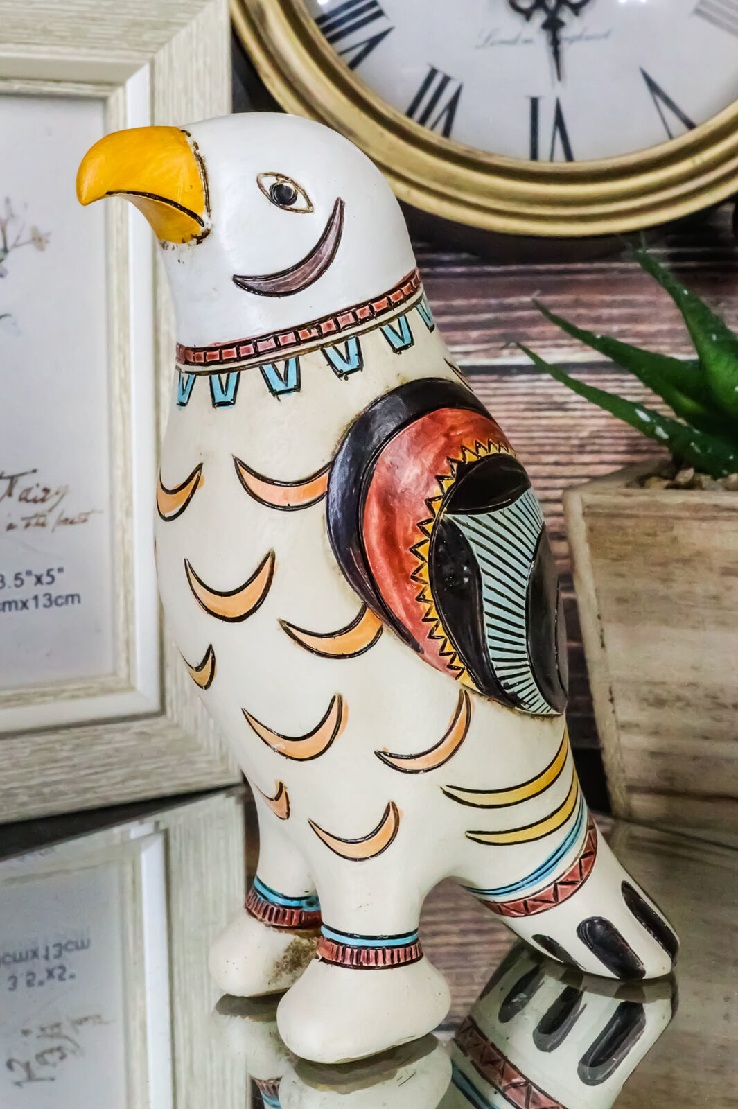 Native Tribe American Aztec Hopi Indian Style Bald Eagle Totem Spirit Fi... - $23.99
