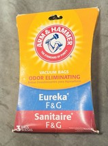 Arm &amp; Hammer Vacuum Bags Eureka Size F &amp; G Odor Eliminating 3 New In Package - $8.80