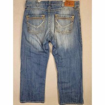 Wrangler Rock 47 Denim Jeans Women&#39;s Size 38 x30 Straight Relaxed Faded - £27.24 GBP