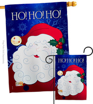 Santa Ho - Impressions Decorative Flags Set S114064-BO - £46.33 GBP