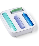 Storabag Drawer Food Bags Dispenser, 4-Slot, Plastic Sandwich Bag, White - $51.86 CAD