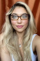 New ALAIN MIKLI AL0932008 54mm Yellow Cats Eye Women&#39;s Eyeglasses Frame - £315.05 GBP