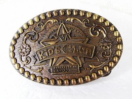 Rodeo Bustin Kids Club Brass Belt Buckle By Montana Silversmiths 11616 - $44.54