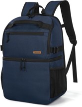 Haimont Cooler Backpack Insulated Double Deck For Men Women, 30 Cans Lunch - $29.98