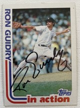 Ron Guidry Autographed Signed 1982 Topps In Action Baseball Card - New Y... - £11.77 GBP