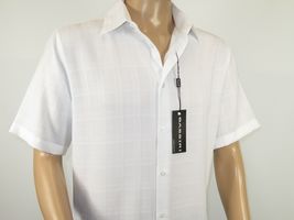 Men Short Sleeve Sport Shirt by BASSIRI Light Weight Soft Microfiber 60001 White image 4