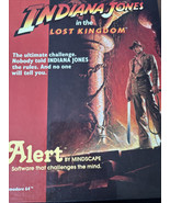 Indiana Jones En The Lost Kingdom Commodore C64, 198) Rare Mindscape Jeu - $63.54