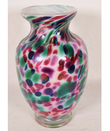 Vintage D. Tati Signed Dated 1992 Studio Hand Blown Art Glass Vase 8&quot; - $94.05