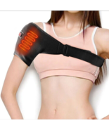 Heated Shoulder Support Brace USB Electric Adjustable Pad Wrap Pain Relief - $242.33 MXN