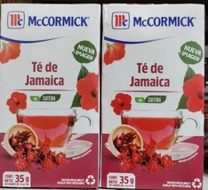 2X McCORMICK TE DE JAMAICA / HIBISCUS TEA -2 CAJAS 25 SOBRES c/u - $16.78