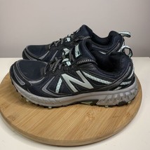 New Balance 410 V5 Womens Size 8.5 B Shoes Black Blue Trail Running Sneakers - £23.34 GBP