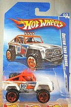 2010 Hot Wheels #151 Hw Racing 3/10 Custom Ford Bronco White Variant wGoldORUT5 - £7.04 GBP