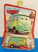 Disney Pixar CARS Movie 2006 Desert Series Fillmore VW Microbus Aqua Green - $10.00