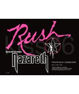 RUSH NAZARETH 1983 26 x 18 &quot;SIGNALS&quot; Tour Dusseldorf Germany Custom Prom... - $45.00
