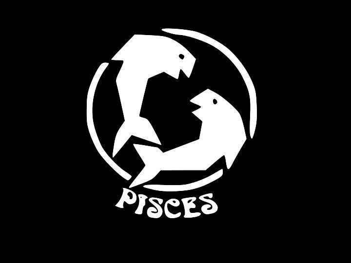 PICSES Seal Birth Sign Astrology Zodiac Vinyl Decal Car Wall Sticker CHOOSE SIZE